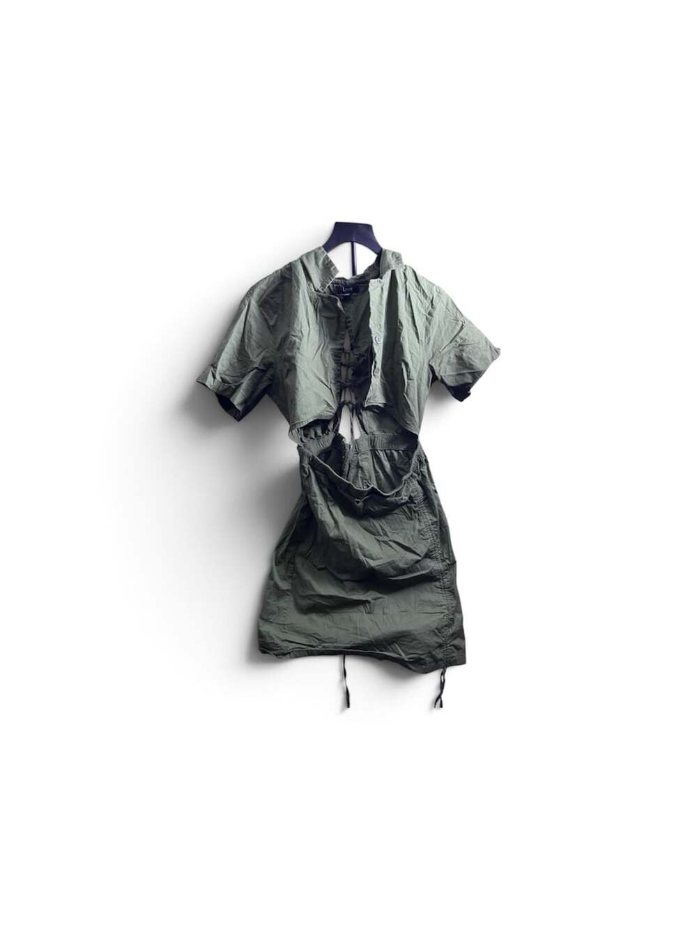 Loose-Fit Utility Cargo Parachute Pants